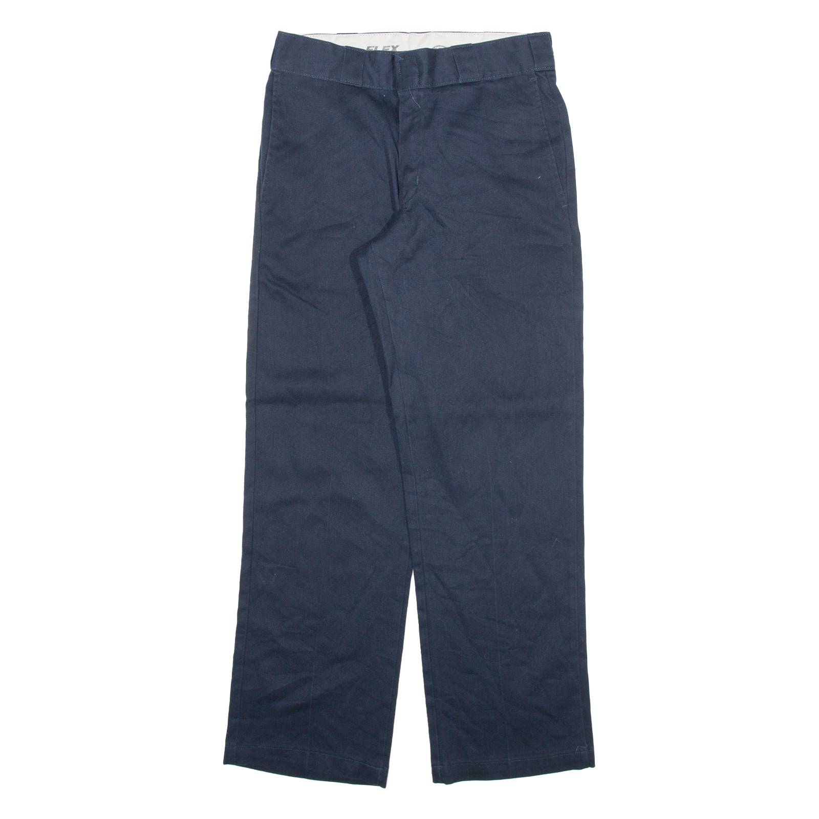 DICKIES Mens Trousers Blue Regular Straight W30 L30