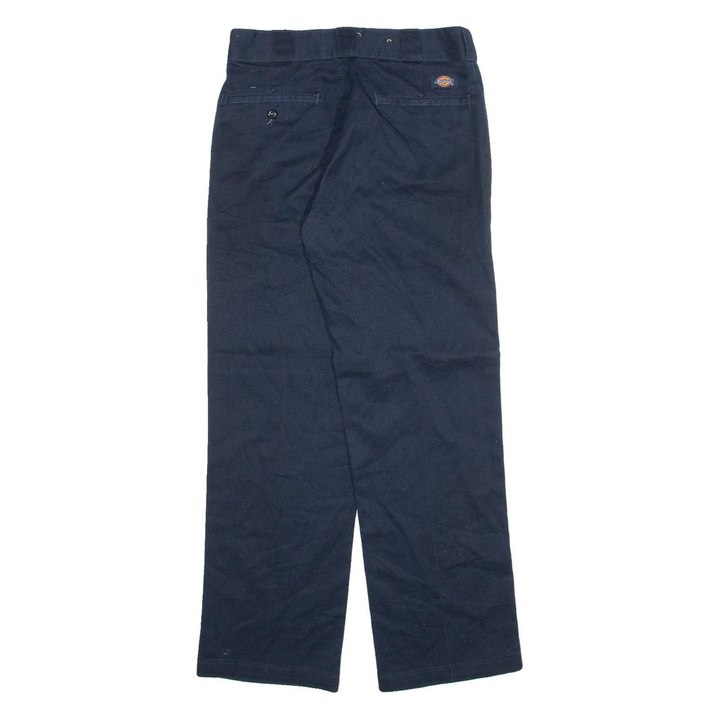 DICKIES Mens Trousers Blue Regular Straight W30 L30