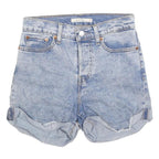 LEVI'S Womens Denim Blue Casual Shorts XS W25 Rolled Hem Classic Fit