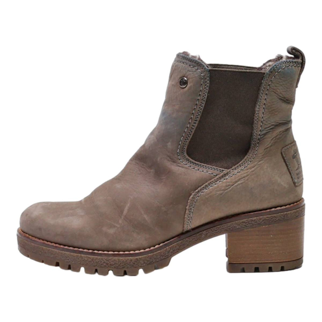 PANAMA JACK Ankle Boots Brown Leather Womens UK 8