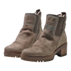 PANAMA JACK Ankle Boots Brown Leather Womens UK 8