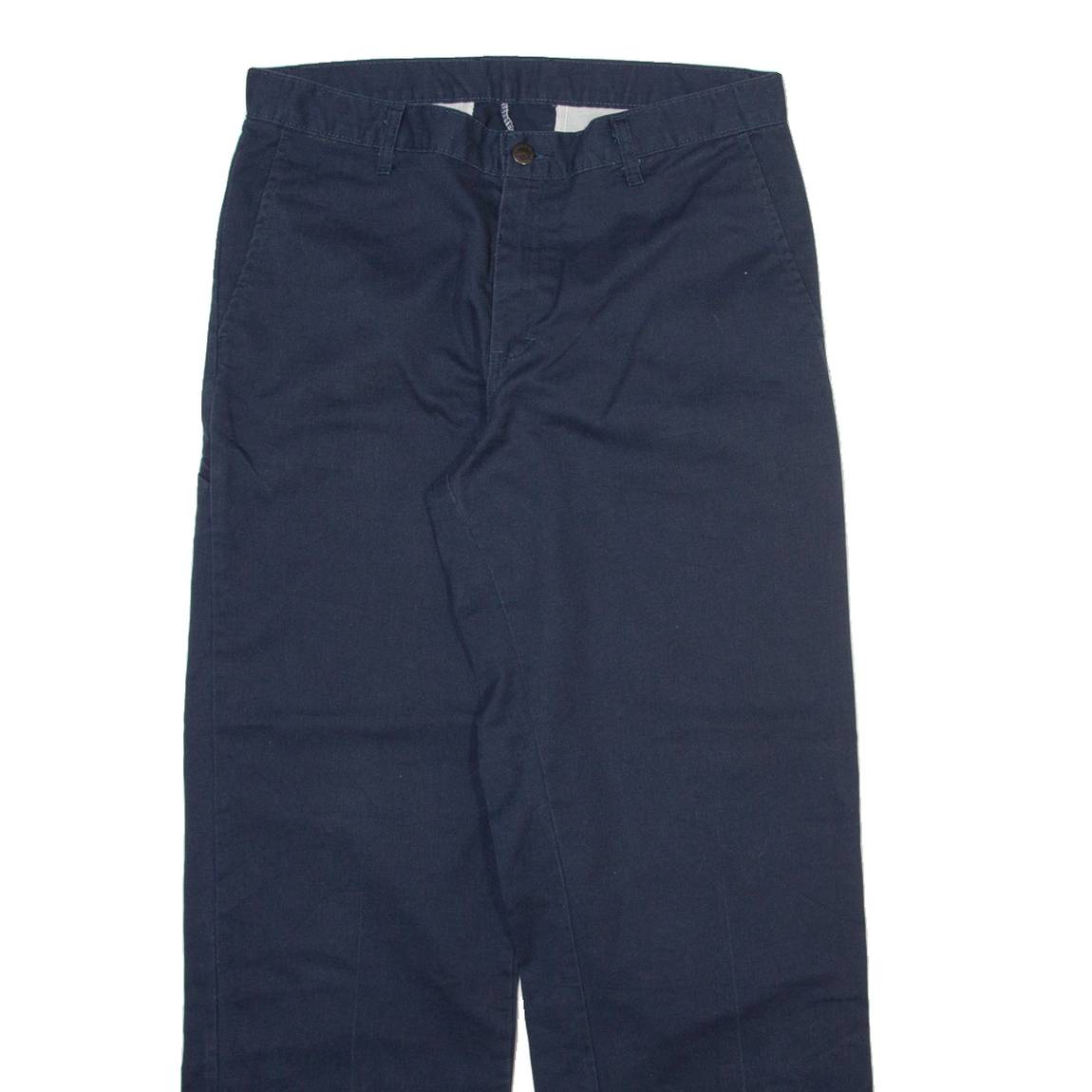 DICKIES Mens Trousers Blue Regular Straight W32 L32