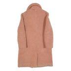 & OTHER STORIES Womens Pink Teddy Coat S Polyester Blend Button Closure Soft