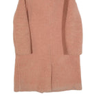 & OTHER STORIES Womens Pink Teddy Coat S Polyester Blend Button Closure Soft