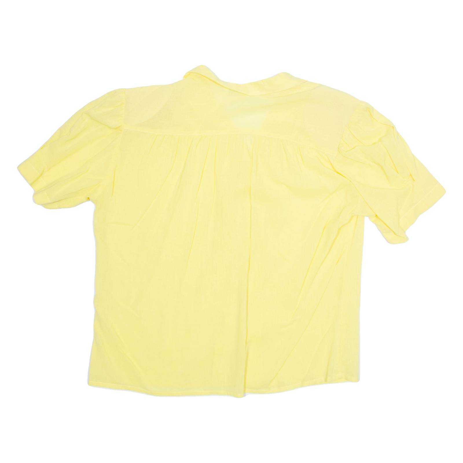 VANITY Womens Shirt Yellow Collared M