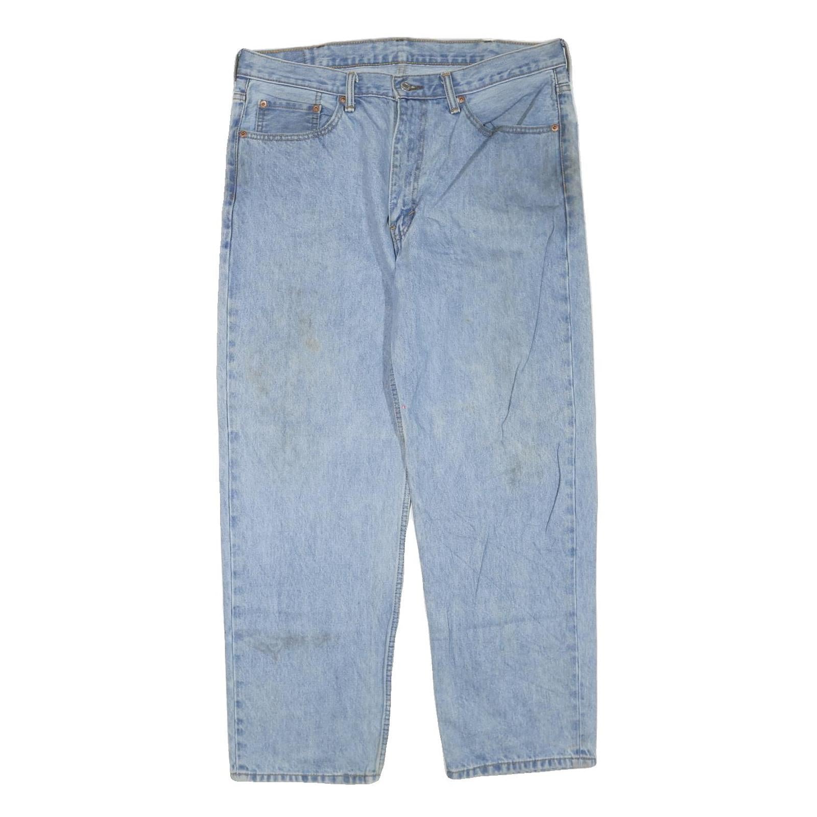 LEVI'S Mens Regular Fit Blue Denim Jeans W38 L30 Classic Everyday Wear