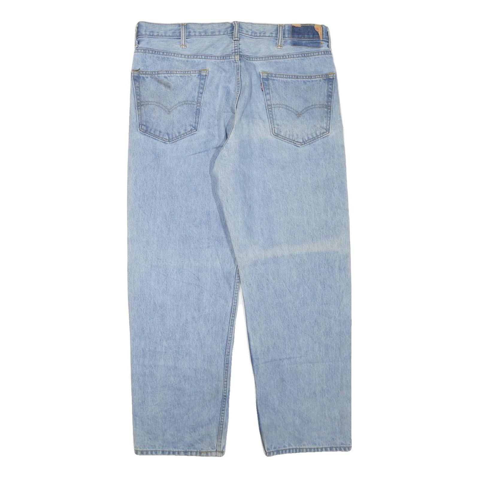 LEVI'S Mens Regular Fit Blue Denim Jeans W38 L30 Classic Everyday Wear