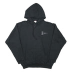 CHAMPION Mens Black Satellite Radio Hoodie L Cotton Blend Pullover Casual