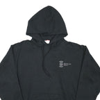 CHAMPION Mens Black Satellite Radio Hoodie L Cotton Blend Pullover Casual