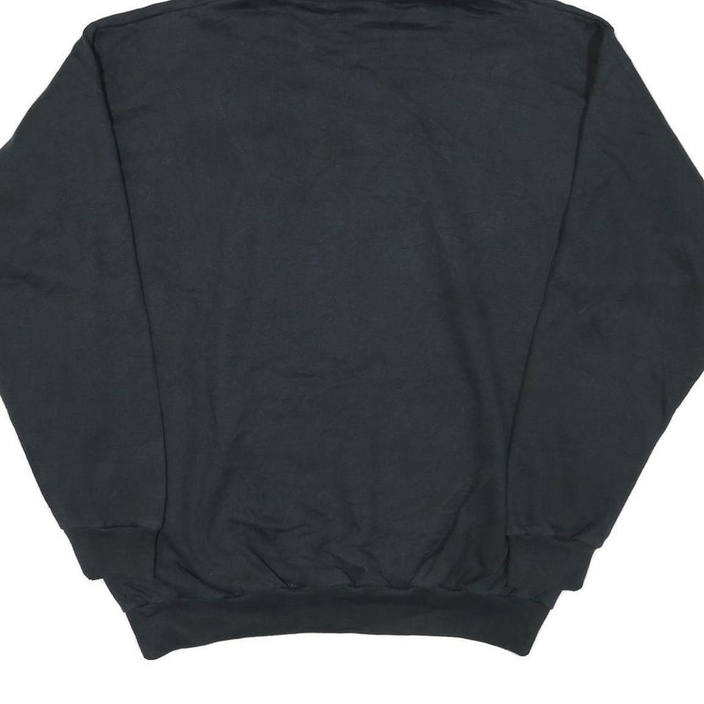 CHAMPION Mens Black Satellite Radio Hoodie L Cotton Blend Pullover Casual