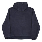 CARHARTT Active Mens Blue Hooded Zip Jacket M Cotton Workwear Plain Casual