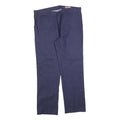 VALTODEX Mens Cotton Blend Blue Regular Fit Straight Trousers W40 L32 Casual