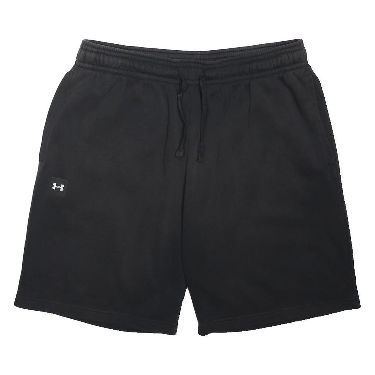UNDER ARMOUR Mens Black Casual Cotton Blend Shorts XL W34 Drawstring Waist