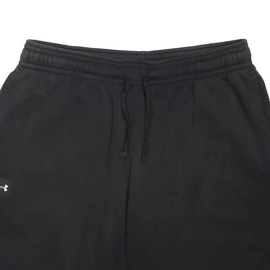UNDER ARMOUR Mens Black Casual Cotton Blend Shorts XL W34 Drawstring Waist