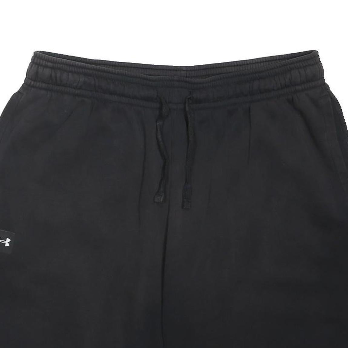 UNDER ARMOUR Mens Black Casual Cotton Blend Shorts XL W34 Drawstring Waist