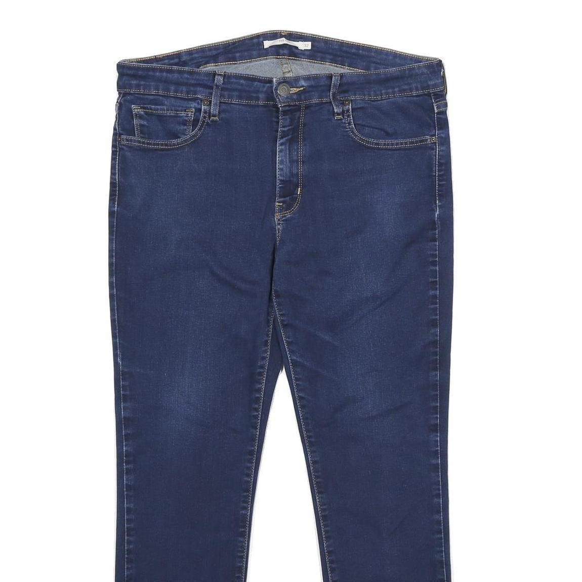 LEVI'S 712 Slim Womens Jeans Blue Slim Skinny Denim Medium W32 L28 Stylish