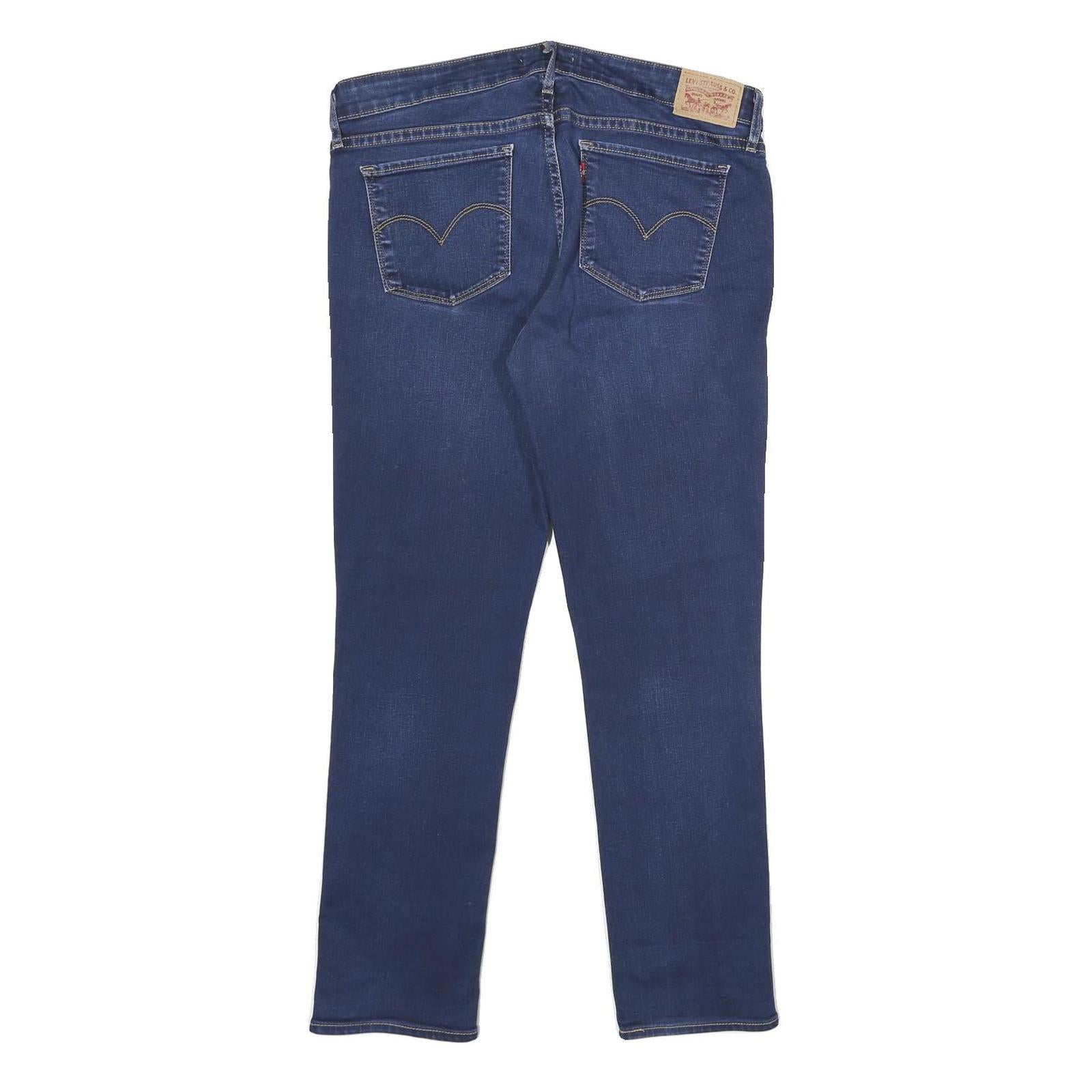 LEVI'S 712 Slim Womens Jeans Blue Slim Skinny Denim Medium W32 L28 Stylish