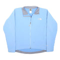 THE NORTH FACE Womens Blue Softshell Jacket L Polyester Zip Lightweight Outdoor