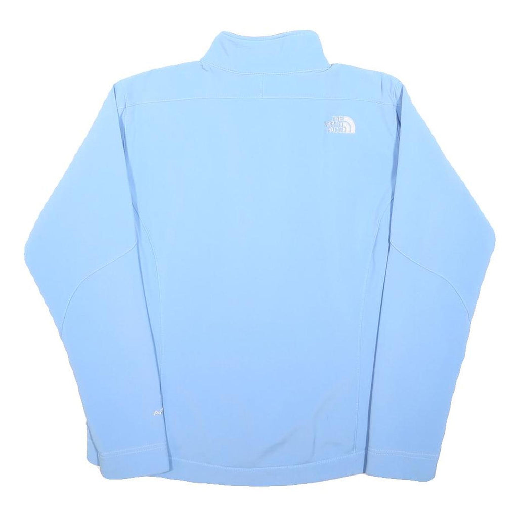 THE NORTH FACE Womens Blue Softshell Jacket L Polyester Zip Lightweight Outdoor
