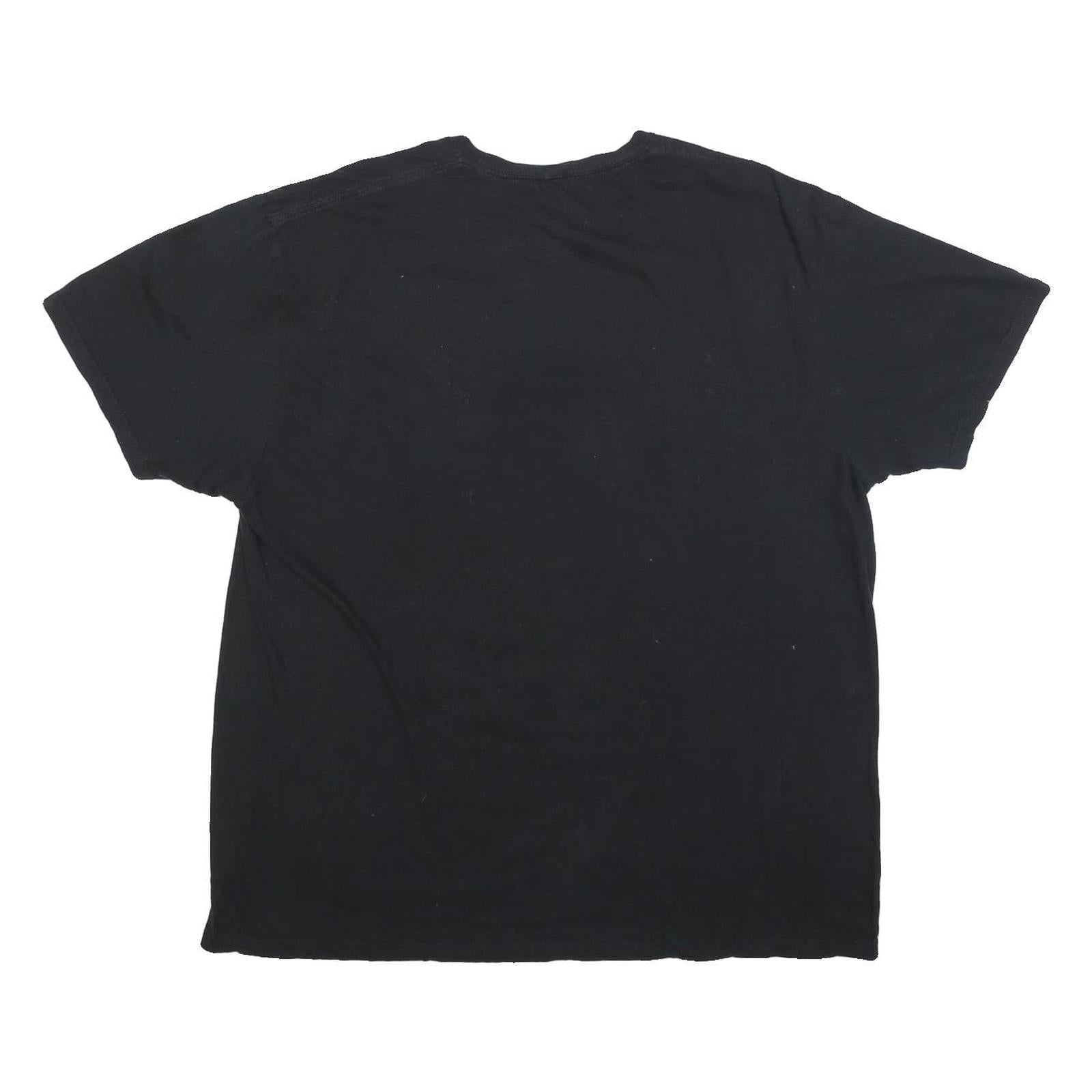 2PAC Mens Black Tupac Trust Nobody Graphic T-Shirt 2XL Short Sleeve Crew Neck