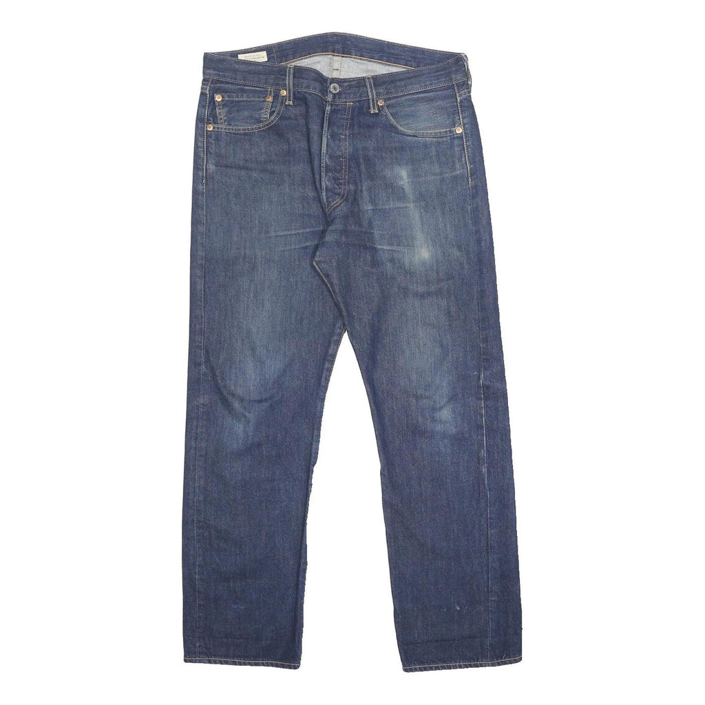 LEVI'S 501 Big E Mens Jeans Blue Regular Straight Denim Medium W33 L29 Button
