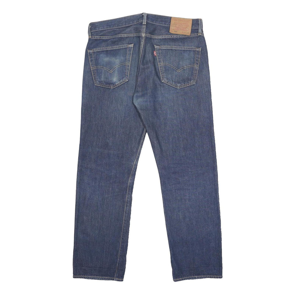 LEVI'S 501 Big E Mens Jeans Blue Regular Straight Denim Medium W33 L29 Button