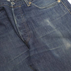 LEVI'S 501 Big E Mens Jeans Blue Regular Straight Denim Medium W33 L29 Button