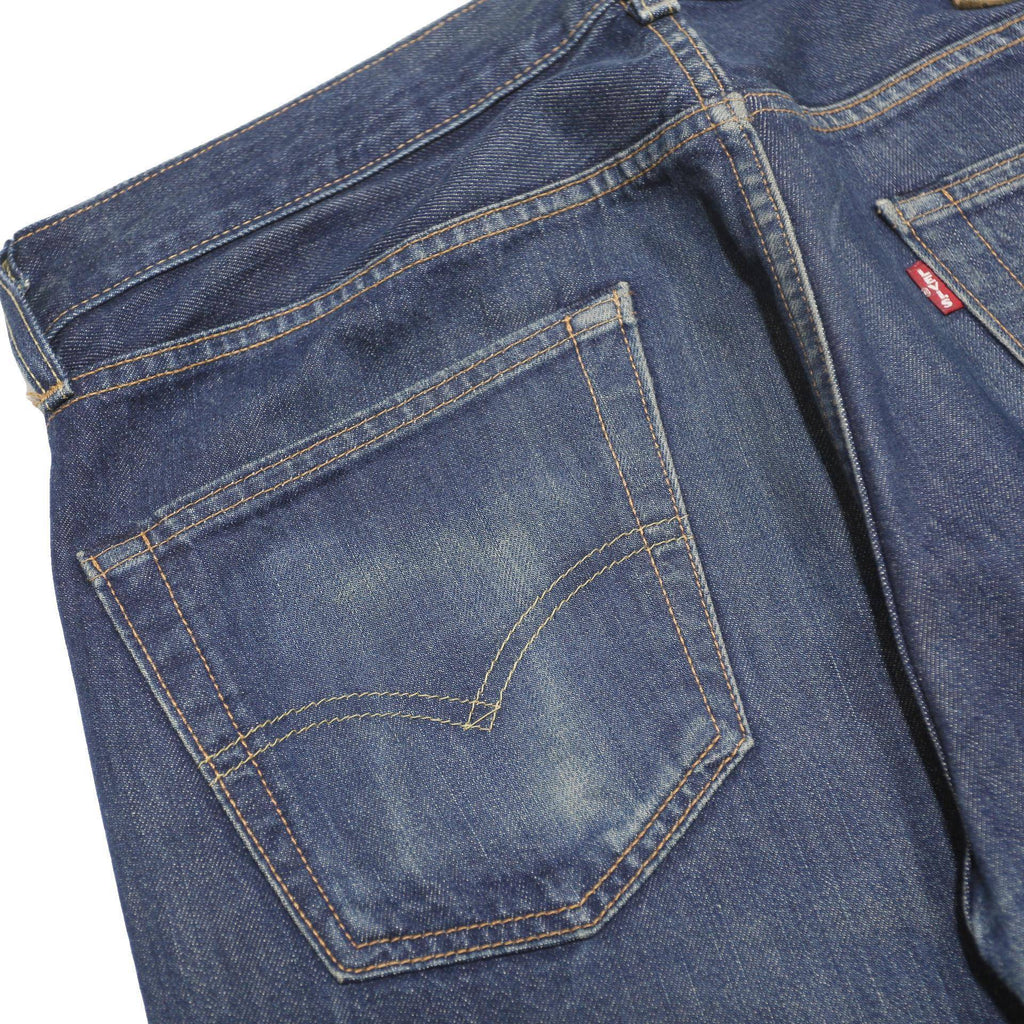 LEVI'S 501 Big E Mens Jeans Blue Regular Straight Denim Medium W33 L29 Button