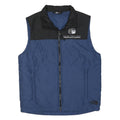 THE NORTH FACE Mens Blue & Black Sleeveless Zip Jacket M Polyester Blend Puffer