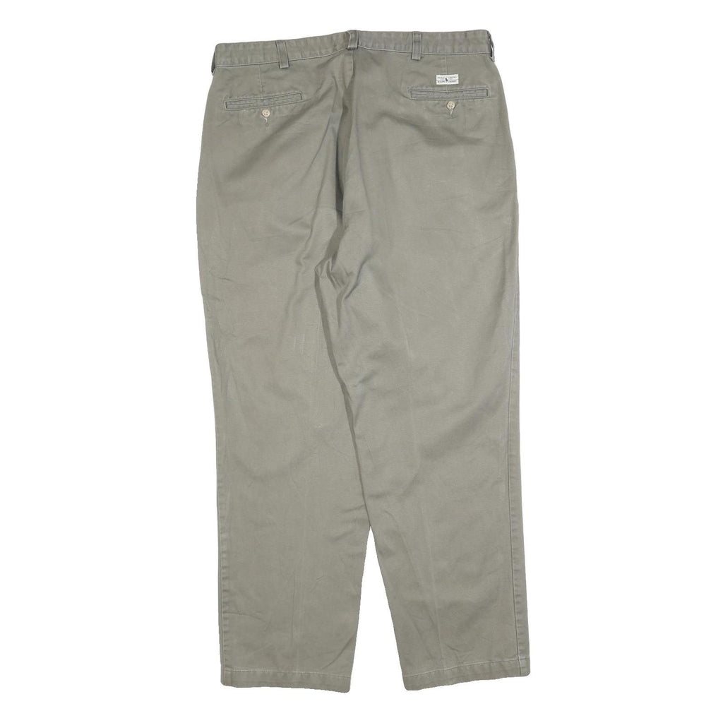 POLO RALPH LAUREN Mens Cotton Blend Green Regular Straight Trousers W38 L30