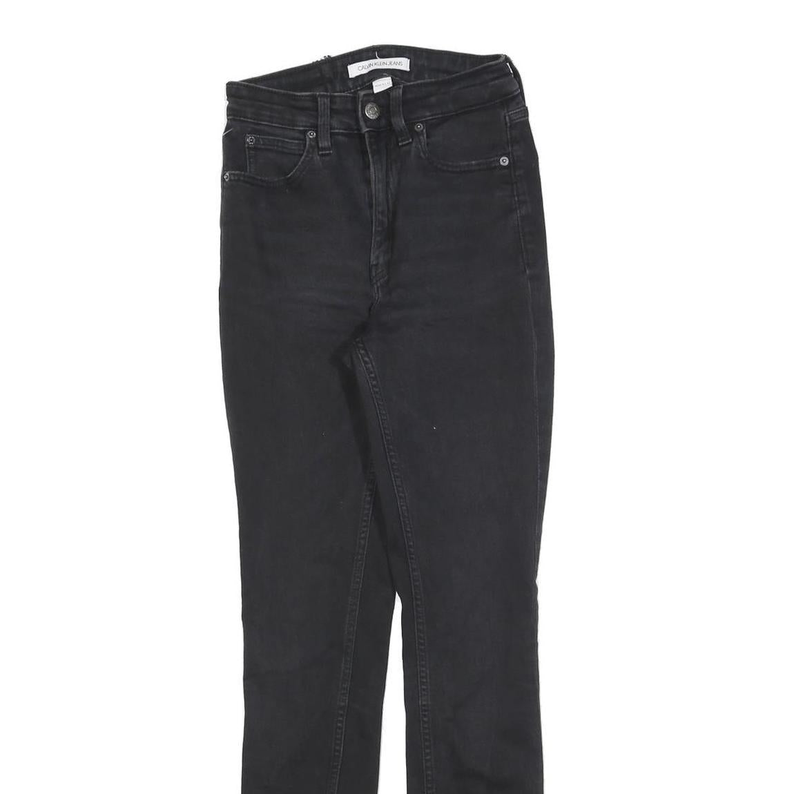 CALVIN KLEIN JEANS Womens Black Slim Skinny Denim Medium W26 L32 Cotton Blend