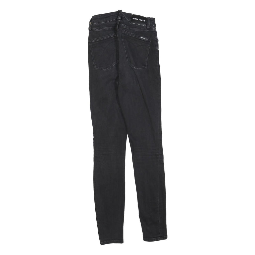 CALVIN KLEIN JEANS Womens Black Slim Skinny Denim Medium W26 L32 Cotton Blend