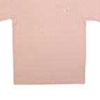 CARHARTT Mens Pink & Yellow Pocket T-Shirt S Short Sleeve Crew Neck Cotton Blend