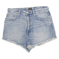 LEE Womens Shorts Blue Denim Casual M W28 Frayed Hem Classic Fit