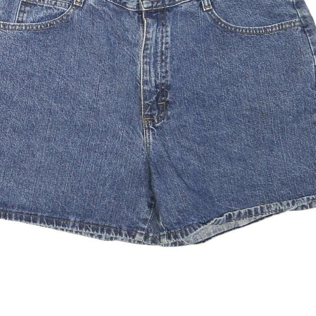 RIDENS Womens Denim Blue Cotton Blend Casual Shorts M W32 Classic Fit