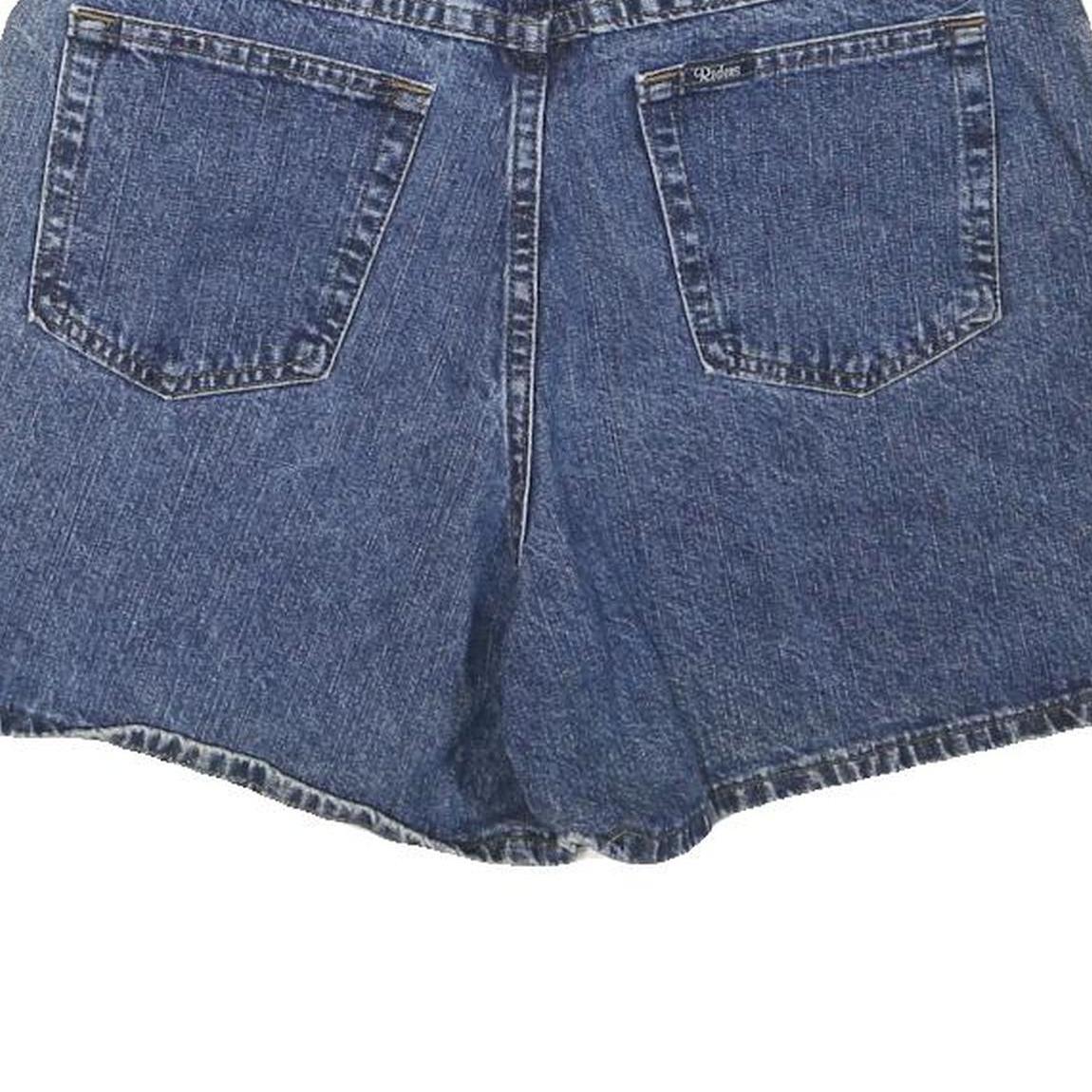 RIDENS Womens Denim Blue Cotton Blend Casual Shorts M W32 Classic Fit