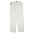 ESPRIT Womens Cotton Blend White Regular Fit Straight Leg Trousers W36 L34
