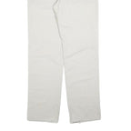 ESPRIT Womens Cotton Blend White Regular Fit Straight Leg Trousers W36 L34