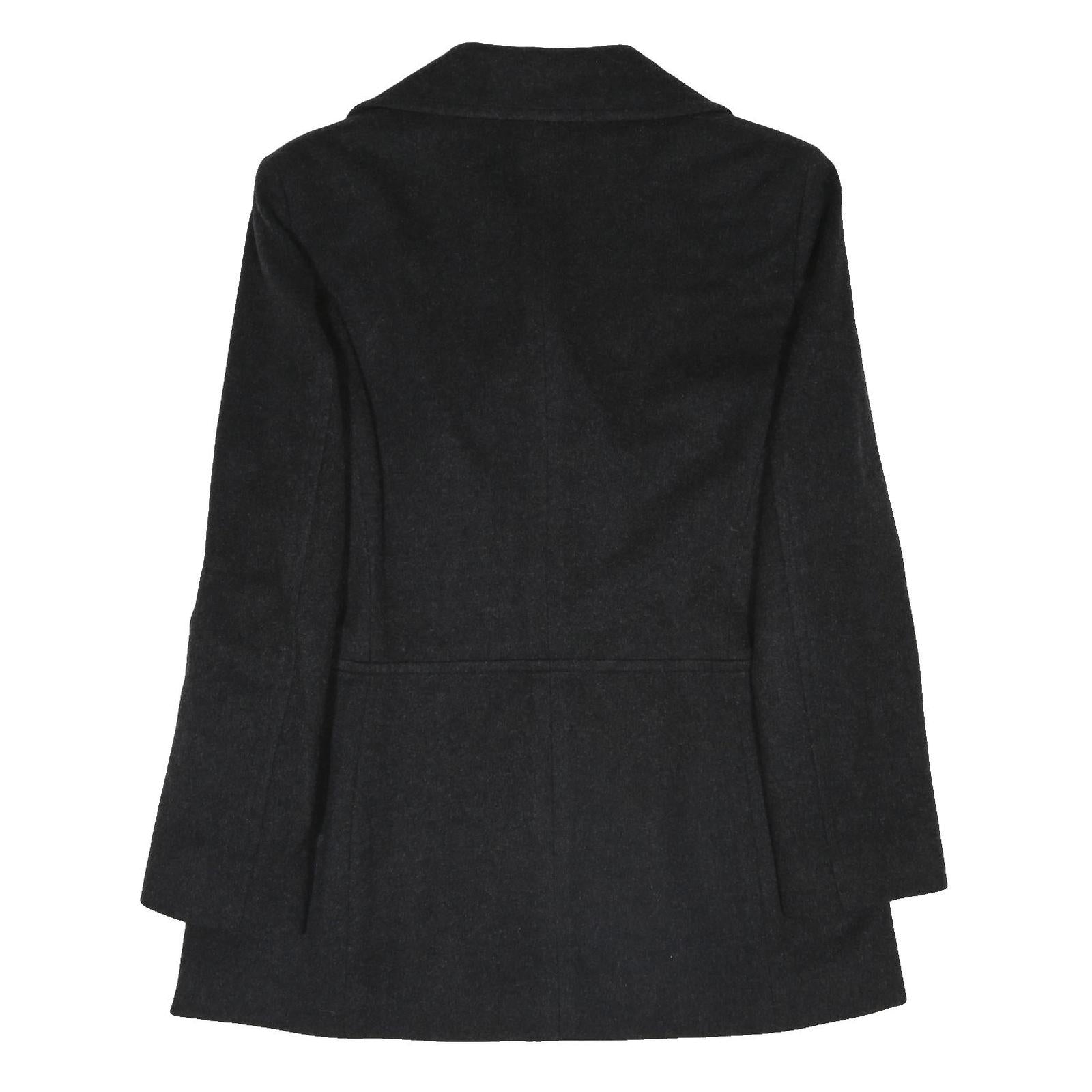 PAUL & SHARK Womens Black Wool Blend Double Breasted Jacket M Wool Classic