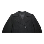 PAUL & SHARK Womens Black Wool Blend Double Breasted Jacket M Wool Classic