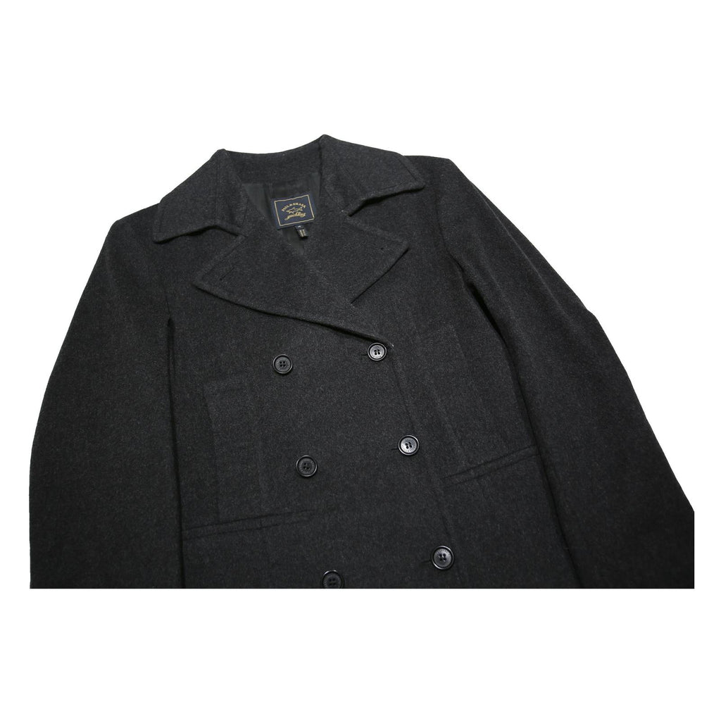 PAUL & SHARK Womens Black Wool Blend Double Breasted Jacket M Wool Classic