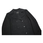 PAUL & SHARK Womens Black Wool Blend Double Breasted Jacket M Wool Classic