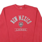 CHAMPION Mens Red New Mexico Lobos Crew Neck S Cotton Blend Sweatshirt