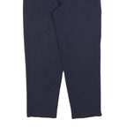BIAGGINI Womens Navy Blue Regular Fit Trousers W30 L30 Polyester Blend Zip