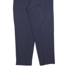 BIAGGINI Womens Navy Blue Regular Fit Trousers W30 L30 Polyester Blend Zip