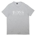 HUGO BOSS Mens Grey BOSS Logo Graphic T-Shirt 2XL Short Sleeve Crew Neck Casual