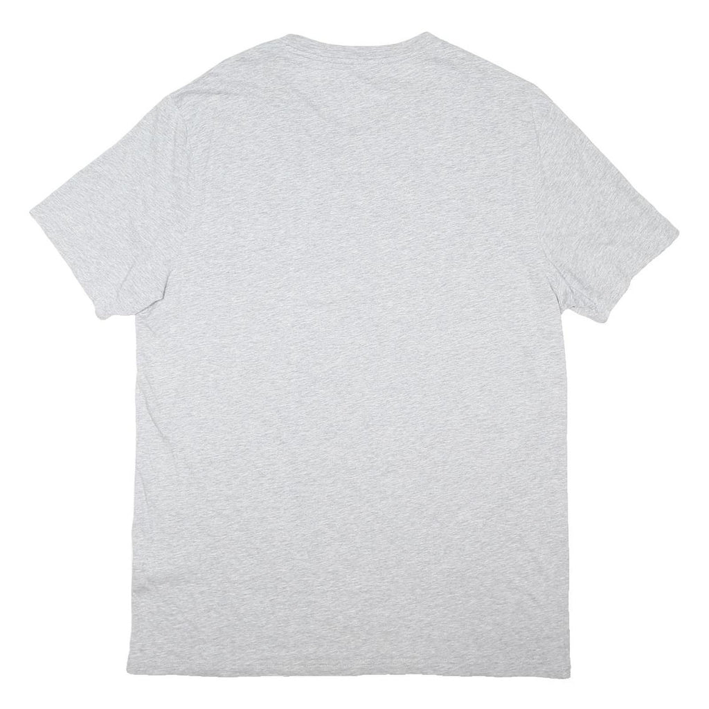 HUGO BOSS Mens Grey BOSS Logo Graphic T-Shirt 2XL Short Sleeve Crew Neck Casual