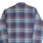 COLEMAN Mens Blue & Maroon Check Shirt M Long Sleeve Cotton Blend Casual