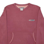 REEBOK Womens Maroon Sweatshirt Crew Neck L Cotton Blend Pullover Casual