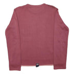 REEBOK Womens Maroon Sweatshirt Crew Neck L Cotton Blend Pullover Casual